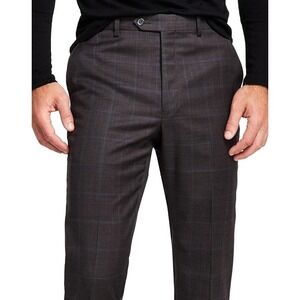 NWT Men Lauren Ralph‎ Lauren Edgewood Classic Fit Suit Trousers Brown Blue 40X30